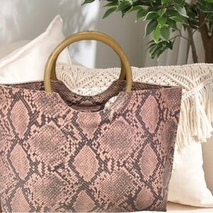NEW! Python Snakeskin bag